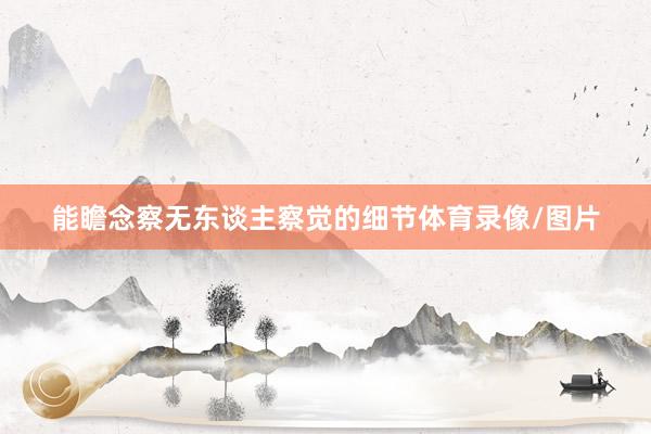 能瞻念察无东谈主察觉的细节体育录像/图片