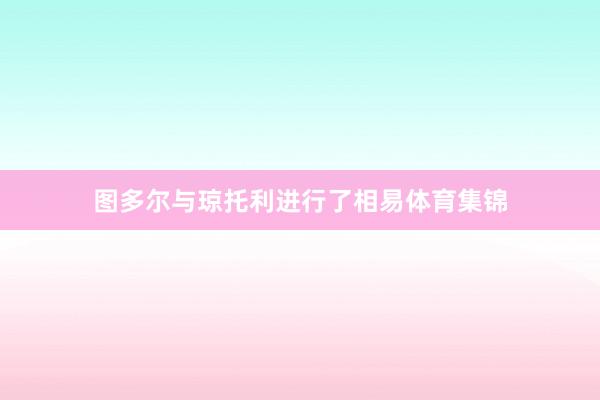 图多尔与琼托利进行了相易体育集锦