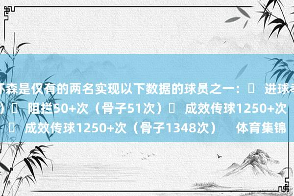 怀森是仅有的两名实现以下数据的球员之一：◉ 进球孝顺5+次（骨子5次）◉ 阻拦50+次（骨子51次）◉ 成效传球1250+次（骨子1348次）    体育集锦