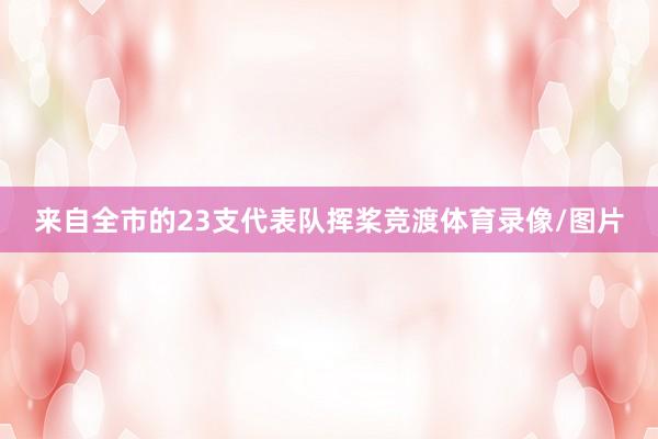 来自全市的23支代表队挥桨竞渡体育录像/图片