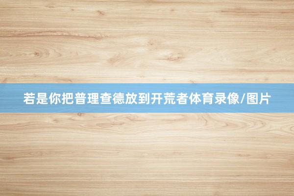 若是你把普理查德放到开荒者体育录像/图片