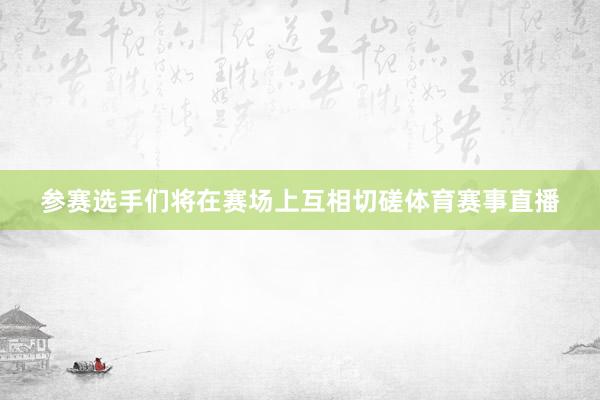 参赛选手们将在赛场上互相切磋体育赛事直播