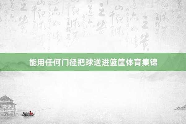 能用任何门径把球送进篮筐体育集锦