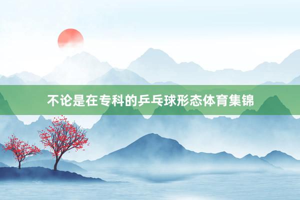 不论是在专科的乒乓球形态体育集锦