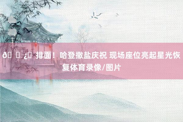 🐿️排面！哈登撒盐庆祝 现场座位亮起星光恢复体育录像/图片