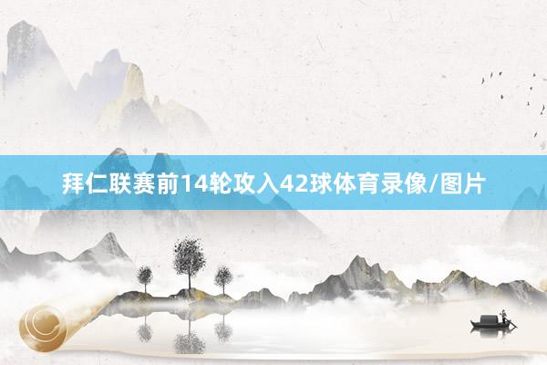 拜仁联赛前14轮攻入42球体育录像/图片
