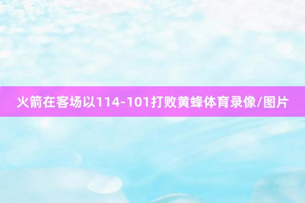 火箭在客场以114-101打败黄蜂体育录像/图片