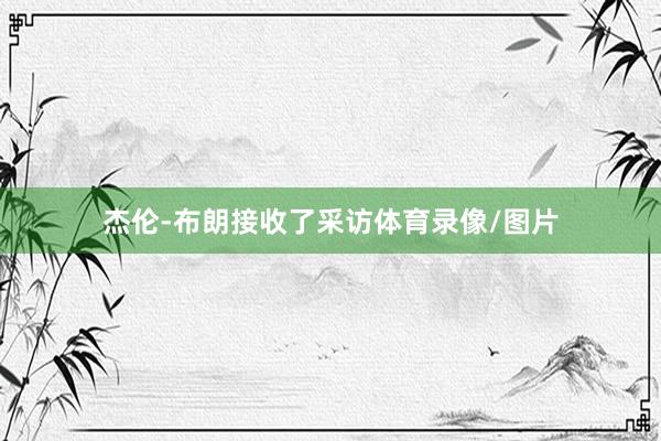 杰伦-布朗接收了采访体育录像/图片