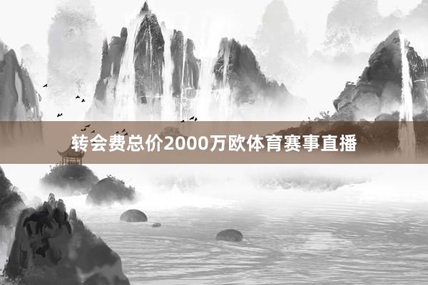 转会费总价2000万欧体育赛事直播