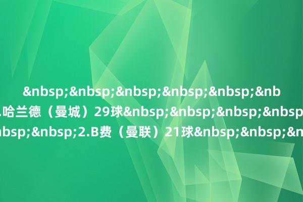 &nbsp;&nbsp;&nbsp;&nbsp;&nbsp;&nbsp;&nbsp;&nbsp;1.哈兰德（曼城）29球&nbsp;&nbsp;&nbsp;&nbsp;&nbsp;&nbsp;&nbsp;&nbsp;2.B费（曼联）21球&nbsp;&nbsp;&nbsp;&nbsp;&nbsp;&nbsp;&nbsp;&nbsp;3.若昂·佩德罗（切尔西）19球&nbsp;&nbsp;&nbsp;&nbsp;&nbsp;&nbsp;&nbsp;&nbsp;4.伊戈尔·蒂亚戈（布伦特福德）19球&nbsp;&nbsp;&nbsp;&nbsp;&nbsp;&nbsp;&nbsp;&nbsp;5.塞梅尼奥（伯恩茅斯、曼城）19球&nbsp;&nbsp;&nbsp;&nbsp;&nbsp;&nbsp;&nbsp;&nbsp;6.埃基蒂克（利物浦）15球&nbsp;&nbsp;&nbsp;&nbsp;&nbsp;&nbsp;&nbsp;&nbsp;7.哈里·威尔逊（富勒姆）15球&nbsp;&nbsp;&nbsp;&nbsp;&nbsp;&nbsp;&nbsp;&nbsp;8.吉马良斯（纽卡）13球&nbsp;&nbsp;&nbsp;&nbsp;&nbsp;&nbsp;&nbsp;&nbsp;9.罗杰斯（维拉）13球&nbsp;&nbsp;&nbsp;&nbsp;&nbsp;&nbsp;&nbsp;&nbsp;10.鲍文（西汉姆联）13球体育赛事直播